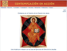 Tablet Screenshot of contemplacion-en-accion.org